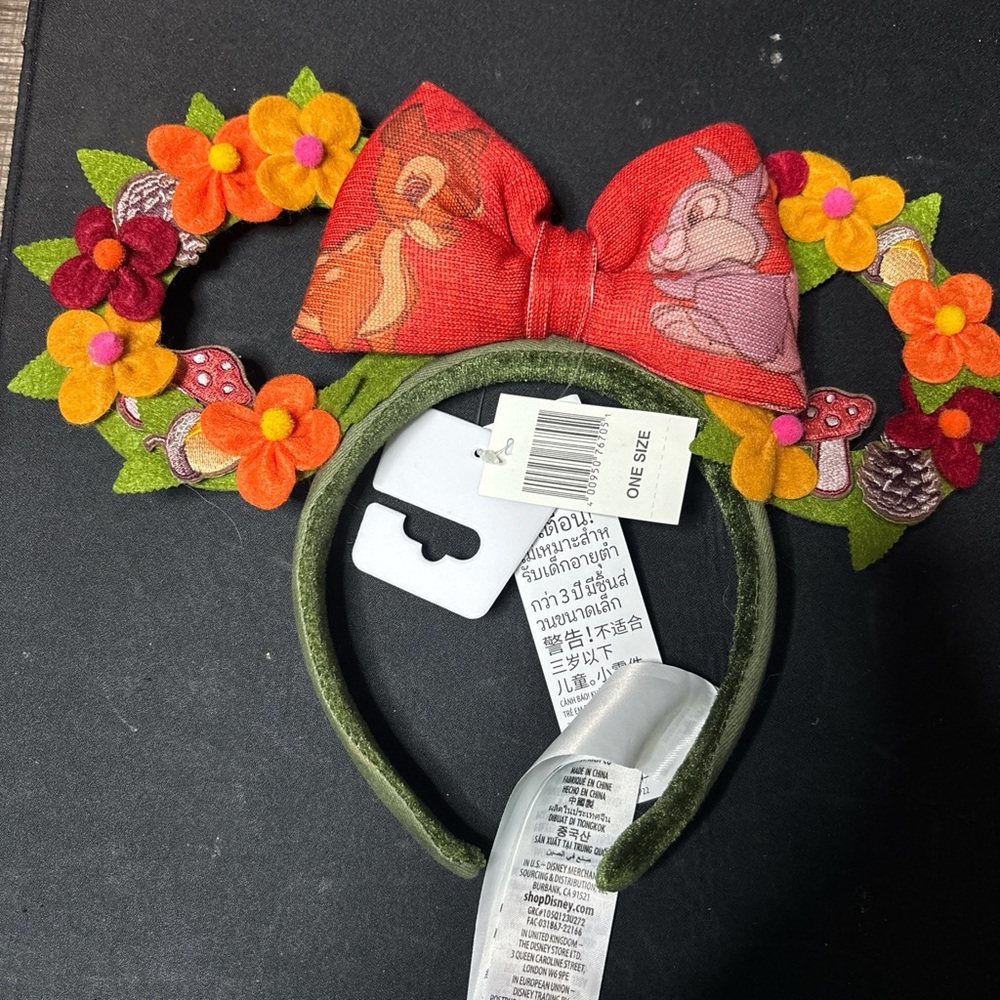 Disney Parks Bambi And Thumper Floral Ears Headband New